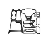Szwaldaper for Ford, for Bronco 2021 2022 Interior Cover Gear Shift Panel Inner Door Handle Bowl Steering Wheel Cover ABS Carbon Fiber Gear Shift Panel Trim