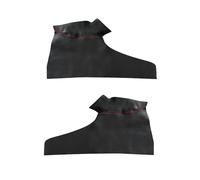Szwaldaper For JAZZ, for Fit 2008 2009 2010 2011 2012 Hatchback Car Styling Interior Door Panel Armrest Microfiber Leather Cover Car Interior Door Panel(Front 2pcs,Black-red line)