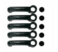 Szwaldaper for Jeep, Wrangler JK 07-17, for Liberty 08-12, for Dodge, Nitro 07-11 Refit 4Dr Car Door Handle Tailgate Cover Trim Catch Cap Stickers Exterior Door Handle Cover(Gloss Black)