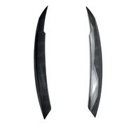 Szwaldaper For Jetta MK6 Sagitar NCS 2010-2018 2Pcs Car Headlights Cover Eyelids Gloss Black Head Light Eyebrows Trim Cover Stickers ABS Decorative headlight accessories(Carbon Look)