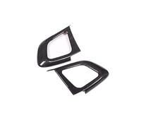 Szwaldaper for Land, for Rover, for Range, for, Evoque 2012-2018, ABS car steering wheel button sticker interior accessories Car Wheel Decoration Decal(Wood Grain)