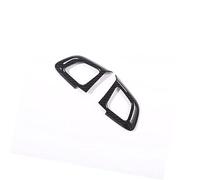 Szwaldaper for Land, for Rover, for Range, for, Evoque 2012-2018, ABS car steering wheel button sticker interior accessories Car Wheel Decoration Decal(Carbon Fiber)