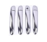 Szwaldaper for Mazda, 2, for Mazda, 3, for Mazda, 6 2007-2019 Car Door Handle Cover Chrome Imitation Carbon Fiber Only for Left Hand Drive Exterior Door Handle Cover(Silver No Button)