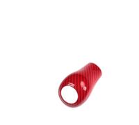 Szwaldaper For Mercedes-benz, Glk G-cla Gear Head Gear Handle Decorative Protective Shell Carbon Fiber Sequin Sticker Car Gear Shift Cover(Red Carbon Fiber)