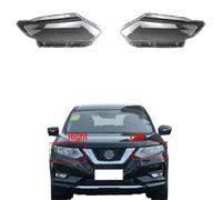 Szwaldaper For Nissan, Xtrail 2017 Ont Headlight Cover Lens Lamp Hade Headlamp Hell Transparent Glass Lampshade Plexiglass headlight clear lens cover(Left And Right)