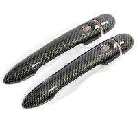 Szwaldaper , for Renault, Zoe Z.E 2012 2013 2014 2015 2016 2017 Carbon Fiber Car Door Handle Cover Door Handle Accessories(Black 2dr No Key 2 Buttons)