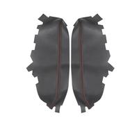 Szwaldaper For Toyota, for Avalon 2013 2014 2015 2016 2017 2018 Car Interior Front/Rear Door Handle Armrest Panel Microfiber Leather Cover Trim Car Interior Door Panel(Front pair Black-red)