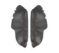 Szwaldaper For Toyota, for Avalon 2013 2014 2015 2016 2017 2018 Car Interior Front/Rear Door Handle Armrest Panel Leather Cover Trim Accessories Car Interior Door Panel(Rear pair Black-red)