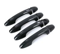 Szwaldaper for Toyota, Vios/Yaris 3rd Generation XP150 2013-2021 Chrome/Carbon LHD Car Door Handle Cover Protection Stickers Exterior Door Handle Cover(Carbon Smart)