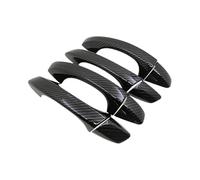 Szwaldaper for VW, for Golf, 7 MK7 2013~2019 Carbon Fiber Car Door Handle Cover Trim Sticker Styling Accessories 2014 2015 2017 2018 Exterior Door Handle Cover(Carbon 4handle No Keyhole)