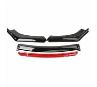 Szwaldaper Front Bumper Lip Spoiler Side Splitter Diffuser Body Kit Guard Deflector, for NISSAN, Sentra 2016 2017 2018 2019 Car Accessories Front Spoilers Front Spoiler(BLACK Black Red)