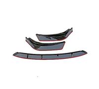 Szwaldaper Front Bumper Lip Spoiler Side Splitters, for Lexus, IS250 IS350 IS300 F Sport 2014-2016 Body Kit Guards Deflector Car Accessories Front Spoilers Front Spoiler(BLACK Black Red)