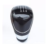 Szwaldaper Gear Shift Knob Gaiter Boot Cover 5/6 Speed Manual, for Ford, for Focus 2 MK2 FL MK3 MK4 MK7, for Mondeo, for KUGA, for Galaxy, for Fiesta Car Styling Gear Shift Knob(6-Speed Black)