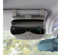 Szwaldaper Glasses Case Organizer Box Sunglasses Holder Storage, for Peugeot, 208 2008 3008 HRV, for Civic, CRV, for Accord Car Sunglasses Holder(Double Buckle Gray)