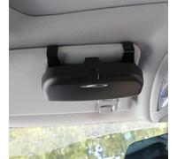Szwaldaper Glasses Case Organizer Box Sunglasses Holder Storage, for Peugeot, 208 2008 3008 HRV, for Civic, CRV, for Accord Car Sunglasses Holder(Double Buckle Black)
