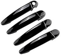 Szwaldaper Glossy Chrome Car Door Handle Cover Trim Sticker Styling Auto Accessories, for BMW, 1 Series 2010-2016 F21 F20 E81 E87 E82 Door Handle Accessories(Black)