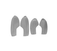 Szwaldaper Gray Color, for Civic, 10th Gen 2016-2019 Car Interior Door Handle Panel/Center Control Armrest Microfiber Leather Cover Car Interior Door Panel(4x Door Armrest Gray)
