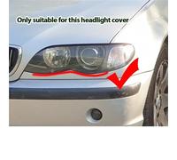 Szwaldaper Headlights Cover, for Bmw, 3 Eries E46, for Sedan, Headlamp Lens Glass Replacement Ont Lamp Hade Auto Hell headlight clear lens cover(Left And Right)