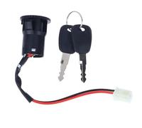 Szwaldaper Ignition Barrel Switch 1Set 2 Wires Ignition Switch With 2 Keys On-Off Lock, for Electrical Scooter Pocket Bikes Motorbike Quad Bike Ignition Switch Key Lock Scooter Anti-Theft Lock