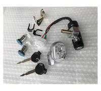 Szwaldaper Ignition Switch, for 100 125 GY6 125 Motorbike Lock Motorcycle Ignition Switch Key Set 5 Wires Motorcycle Scooter Electric Switch Lock Set Motorbike Ignition Scooter Anti-Theft Lock(BLACK 3