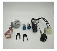 Szwaldaper Ignition Switch, for WH125T Motorbike Lock Motorcycle Ignition Switch Key Set 5 Wires 24mm Motorcycle Scooter Electric Switch Lock Set Motorbike Ignition Scooter Anti-Theft Lock