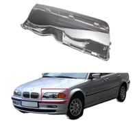 Szwaldaper Left Right Car Headlight Glass Cover Clear Automobile Headlamp Head Light Lens Covers Tyling, for Bmw, E46 4dr 3-eries headlight clear lens cover(Left And Right)
