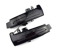 Szwaldaper Light Mirror Dynamic Indicator Blinker, for Mercedes-Benz, W176 W246 W204 W212 C117 X156 W221 W218 Led Sequential Indicator(Smoky black)