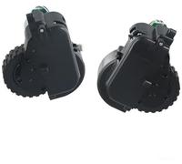 Szwaldaper Maneuverability Boost Drive Wheels Designed, for the, for Tesvor, S5 Max Robotic Cleaners (R+L) Vacuum Cleaner Replacement Wheels(BLACK R+L)