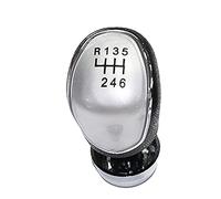 Szwaldaper Manual Gear Shift Knob Shifter Head, for Ford, for Focus mk2 mk3 mk7, for Transit Connect, for Kuga C-max FL B-max S-max Gear Shift Knob(6 Speed Silver)