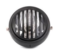 Szwaldaper Motorcycle 5.75in Headlight 3/4in Grill Cover, for Harley, Davidson Sportster XL 883 Iron 1200 2004-2014 Custom XL1200C Bike Rear Flashing Light(White)