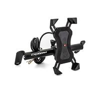 Szwaldaper Motorcycle Accessories Stand Holder Phone Mobile Phone GPS Plate Bracket, for SMY JOYMAX Z 300 CRUISYM 300 Motorcycle Phone Mount(CM-USB charging)
