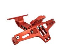 Szwaldaper Motorcycle Rear License Plate Mount CNC With Holder LED, for CBR250R ST1300 300 CBR650R CB650R 125R CBR900RR Motorcycle Number Plate Holder(Orange)