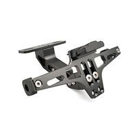 Szwaldaper Motorcycle Rear License Plate Mount CNC With Holder LED, for, for YZF R1 YZF R120 FZR 600 YZF R3 R25 R6 600R FZ600 TRX850 Motorcycle Number Plate Holder(Grey)