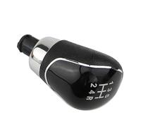 Szwaldaper MT 5/6 Speed Gear Shift Knob for Ford, for Focus, 2 MK2 FL C-MAX 06-11 MK3 MK4, for Galaxy, Lever Gaiter Boot Leather Cover Gear Shift Knob(5 Speed Black Knob)