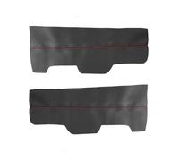 Szwaldaper Pilot 2009 2010 2011 2012 2013 2014 2015 2pcs Car Front Door Armrest Panel Leather Cover Protective Accessories Trim Car Interior Door Panel(Black-red line)
