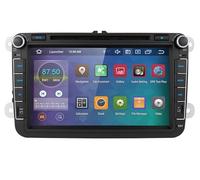 Szwaldaper RAM 4GB ROM 64GB Android 10 Car Multimedia Player Player 8 Inch, for VW, for Golf, 5, for Caddy, Passa B6, for Seat, Leon GPS WIFI Car DVD 4G OBD2 Car Multimedia System(4G 64G DVD AI)