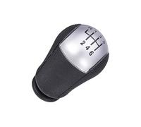 Szwaldaper Rubber 6 Speed Car Gear Stick Shift Knob Shifter Lever, for, for Ford, for, for Focus, for, for Fiesta, for CMax Black Sliver Gear Shift Knob(Silver)
