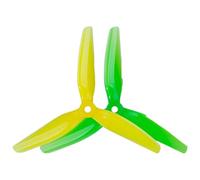 Szwaldaper S4 Prop 5x3.1x3 5031 5inch 3 Blade/tri-Blade Propeller Cw CCW Prop Yellow Green FPV Racing Drone Kit Lawn Mower Carburettor Replacement(10sets)