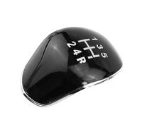 Szwaldaper Silver Black Car Gear Shift Knob Badge Emblem Cap Cover 5/6 Speed, for Ford, for Focus, for MK2 MK3, for Fiesta, for MK7 B-max C-max, for Galaxy Gear Shift Knob(5 Speed Black)