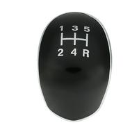 Szwaldaper Silver Black Car Gear Shift Knob Badge Emblem Cap Cover 5/6 Speed, for Ford, for Focus MK2 MK3, for Fiesta MK7 C-max B-max, for Galaxy, for Kuga Gear Shift Knob(Black 5 Speed)