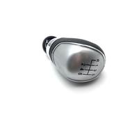Szwaldaper Silver Black Gear Shift Knob 5 Gear 6 Speed Manual, for Focus 2 MK2 FL MK3 MK4 MK7, for Galaxy, for Fiesta, Car Styling Gear Shift Knob(Silver 6speed)