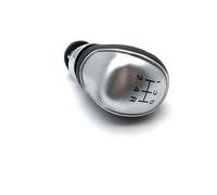 Szwaldaper Silver Black Gear Shift Knob 5 Gear 6 Speed Manual, for Focus 2 MK2 FL MK3 MK4 MK7, for Galaxy, for Fiesta, Car Styling Gear Shift Knob(Silver 5speed)