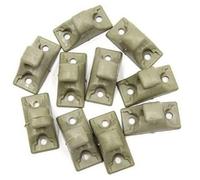 Szwaldaper Sourcingmap 10Pcs Gray ABS Rivets Car Sun Visor Fastener Clips, for 6mm Rod Sun Visor Clip Replacement