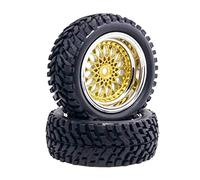 Szwaldaper Wheel Rally Rubber Tires, for HSP, 1:10 On-Road Car RC 2082-7004 Offset 3mm/6mm/9mm Rc Car Tyres(2082-7004-Offset3mm)