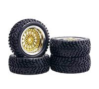 Szwaldaper Wheel Rally Rubber Tires, for HSP, 1:10 On-Road Car RC 2082-7004 Offset 3mm/6mm/9mm Rc Car Tyres(2082-7004-Offset6mm)