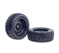 Szwaldaper Wheel Rally Rubber Tires Offset 3mm/6mm/9mm, for HSP, 1:10 On-Road Rally Car RC 2080-7004 Rc Car Tyres(2080-7004-Offset-6mm)