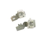 Szwaldaper X2 PIECES IRON CLIPS, for NISSAN, PRIMERA P12 FRONT RIGHT 2002-2007 ELECTRIC WINDOW REGULATOR REPAIR KIT SLIDER CLIP Power Window Motor