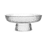 SZWH Fruit Basket Large-capacity Glass Fruit Bowl Creative Simple Ins Wind High-footed Fruit Dish for Home Coffee Table Snacks Storage Fruit Plates Home Decoration