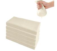 SZWLJ 5PCS 19.7x19.7in Plain Weave Muslin for Straining Sloe Gin and Cheese - 100 Mesh Muslin Cloths for Cooking, Baking, and Filtering - Reusable Muslin Squares