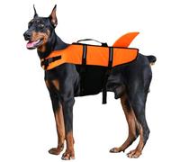 Szxcheng Dog Life Jacket, Pet Safety Life Jacket, Shark Dog Life Jacket for Swimming Boating, Adjustable Lifesaver Reflective Dur